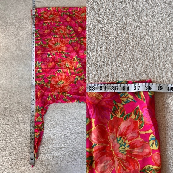 Beach Riot Floral Chiffon Side Tie Wrap Skirt OS - Picture 8 of 9